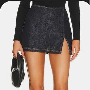Amanda Uprichard Dark Blue Mini Skirt